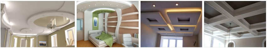 потолок из гипсокартона 